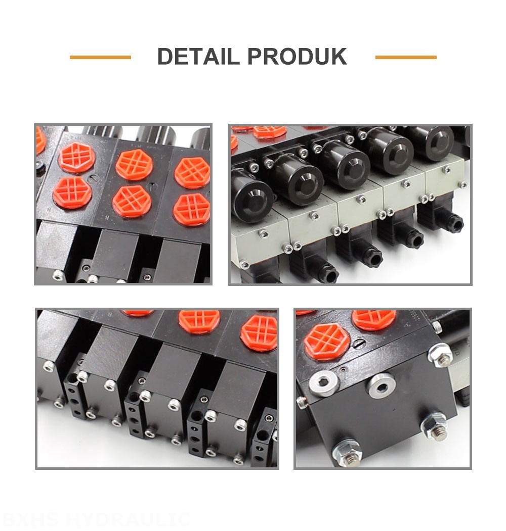 HSDSL Proporsional listrik dan Manual 6 Spul Kran Kontrol Proporsional